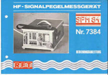 HF Signalpegelmessgerät SPM 84
